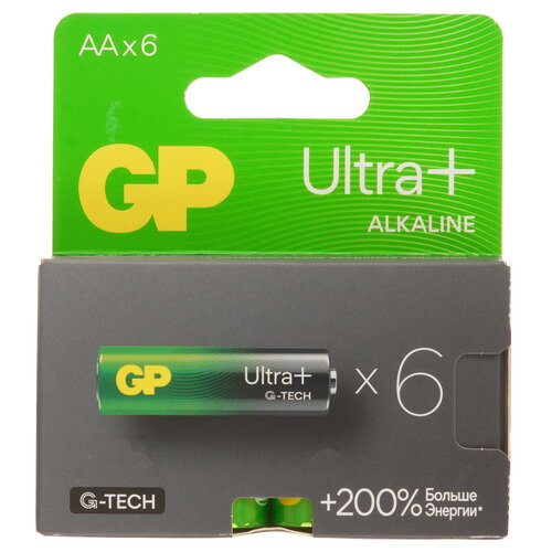 Батарейка GP Ultra+G-TECH AA (LR6/ER14505/FR6/R6P)