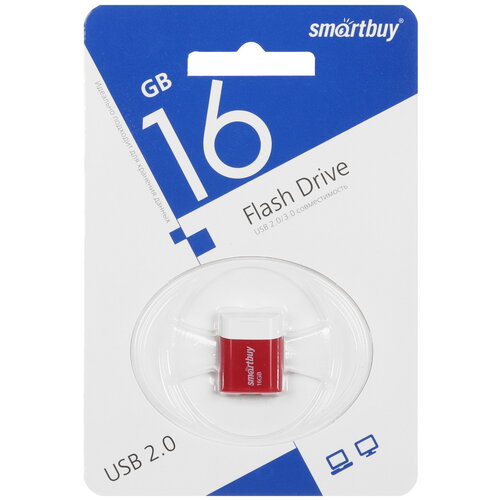 Память USB Flash 16 ГБ Smartbuy LARA [SB16GBLARA-R]