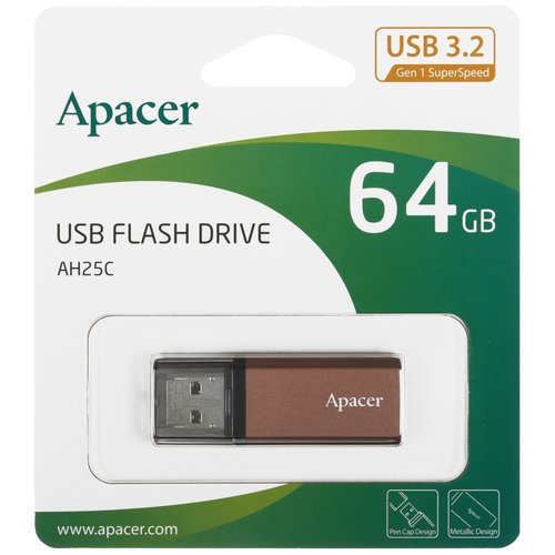 Память USB Flash 64 ГБ Apacer AH25C [AP64GAH25CJ-1]