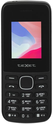 Сотовый телефон teXet TM-117 черный