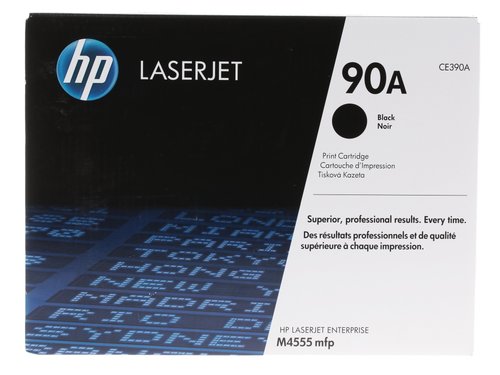 Картридж лазерный HP 90A (CE390A) черный, с чипом