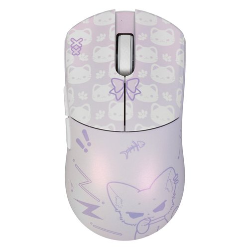 Мышь беспроводная/проводная WLMOUSE HUAN Stainless  фиолетовый