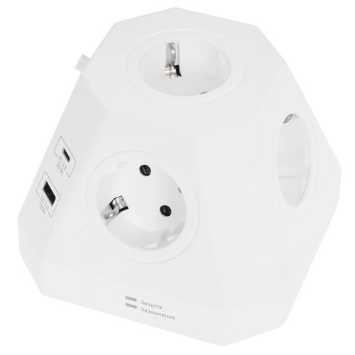 Сетевой фильтр AGNI TP-VH4U5E-PD2-2m-white белый