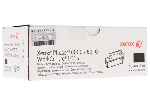 Картридж лазерный Xerox 106R01634 черный, с чипом