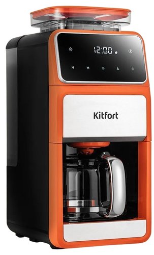 Кофеварка капельная Kitfort КТ-7622 оранжевый