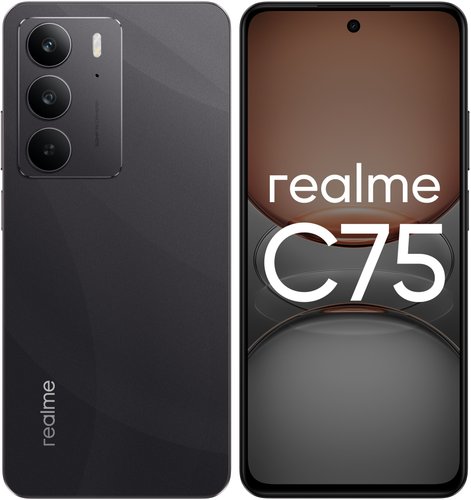 6.72" Смартфон realme C75 256 ГБ черный