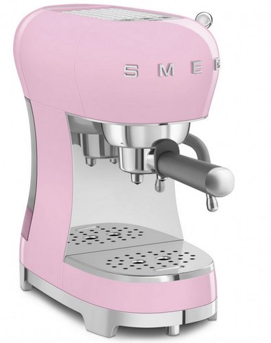 Кофеварка рожковая Smeg ECF02PKEU розовый