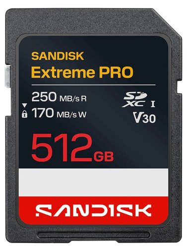 Карта памяти SanDisk Extreme SDXC 512 ГБ [SDSDXXJ-512G-GSCIN]