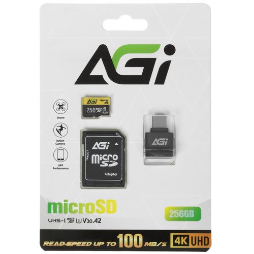 Карта памяти AGI TF138 microSDXC 256 ГБ [AGI256G2DTF138]