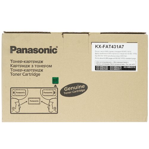 Картридж лазерный Panasonic KX-FAT431A7 черный, с чипом