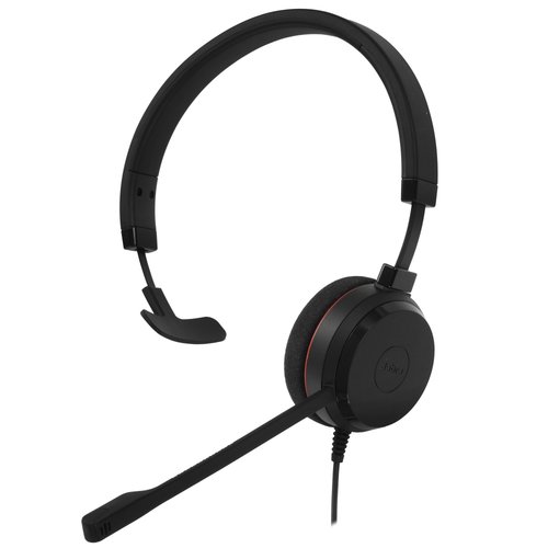 Wired mono headset Jabra Evolve 20 MS Mono black 2021