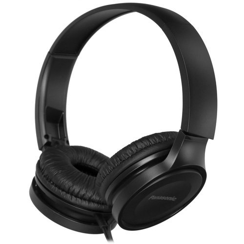 Наушники проводные Panasonic RP-HF100MGCK [накладные, закрытые, микр., складные, кабель - 1.2 м; 3.5 мм, черный]