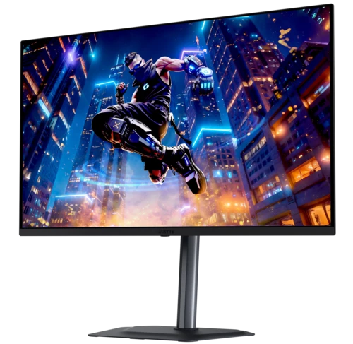 Монитор 32' Gigabyte MO32U2 EK QD-OLED 3840x2160, 240 Гц, 0.03 мс, 16:9, 1000 кд/м² (пиковая), 2×HDMI 2.1, DP 1.4, USB-C (18 Вт PD), USB Hub (2×USB 3.2 + 1×USB-B), 3.5 Jack, динамики (2×5 Вт), DisplayHDR True Black 400, FreeSync Premium Pro, G-Sync, черный, фото3