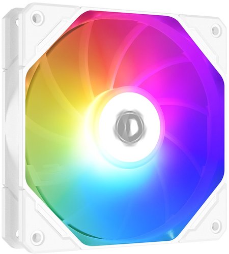 Реверсный вентилятор ID-COOLING TF Series [TF-12025-ARGB-SNOW REVERSE] белый