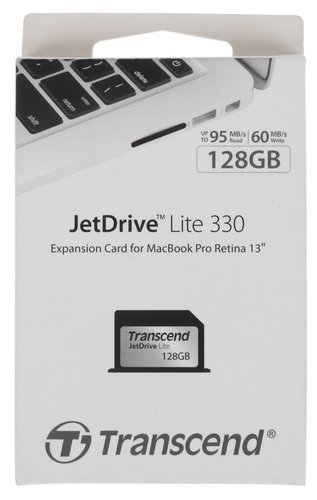 Карта памяти Transcend JetDrive Lite 330 MacBook Air Expansion Card 128 ГБ [TS128GJDL330]
