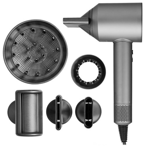 Фен Super hair dryer HD-08 серый/серый