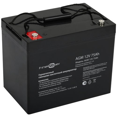 Uninterruptible power supply battery FinePower AGM 12V 75Ah