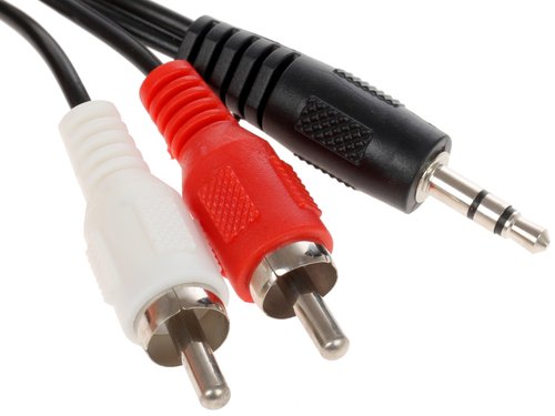Кабель   DEXP jack 3.5 мм - 2RCA черный
