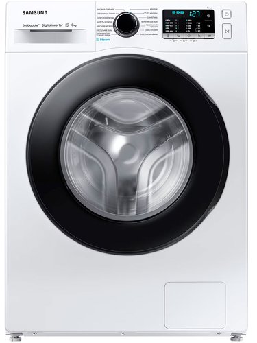 Washing machine Samsung WW80AGAS26AELD white