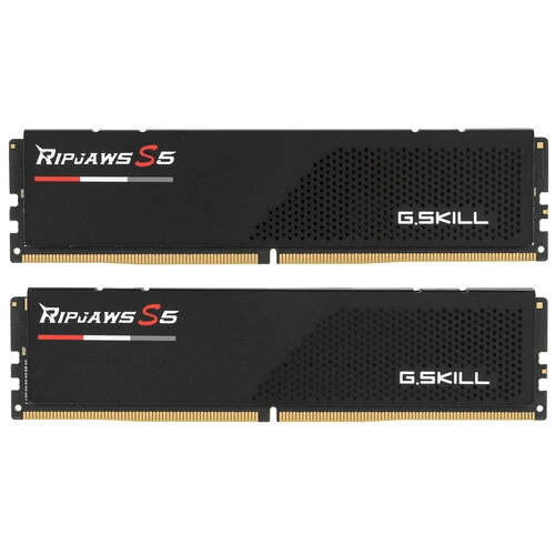 Оперативная память G.Skill Ripjaws S5, DDR5, 64GB (2x32GB), 6000 MHz, CL36, с радиатором, чёрный
