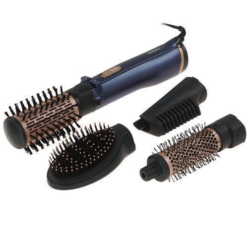Фен-щетка BaByliss Air brush AS965E синий/золотистый