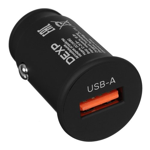 Автомобильное ЗУ DEXP DCU1A18Q черный