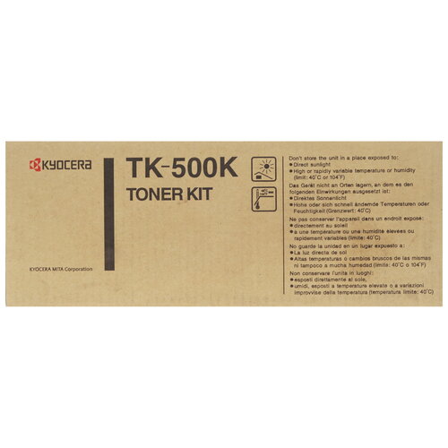 Картридж лазерный Kyocera TK-500K черный, с чипом