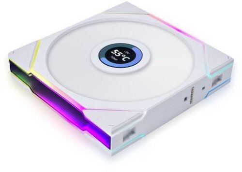 Реверсный вентилятор LIAN LI UNI FAN TL WIRELESS LCD 140 [G99.14RTLLCD1W1W.R0] белый