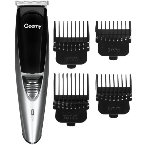 Машинка для стрижки Geemy GM-6053 серебристый/черный