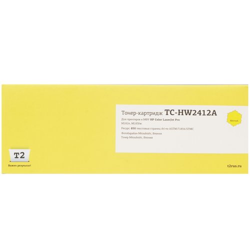 Картридж лазерный T2 TC-HW2412A желтый, с чипом