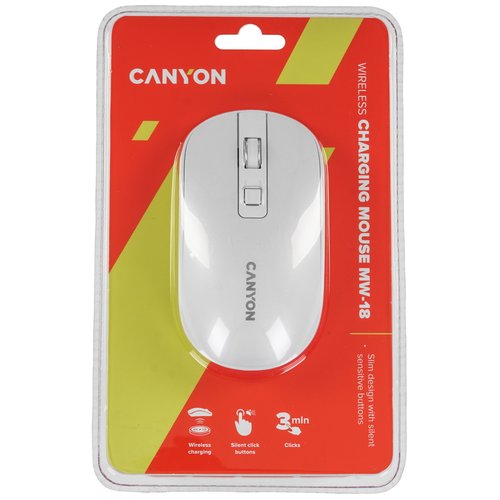 Мышь беспроводная CANYON MW-18 [CNS-CMSW18PW] белый