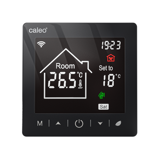 Умный терморегулятор CALEO C947 black
