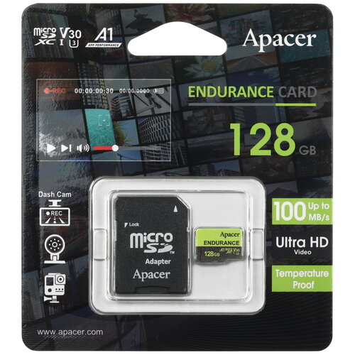 Карта памяти Apacer microSDXC 128 ГБ [AP128GEDM1D09-R]