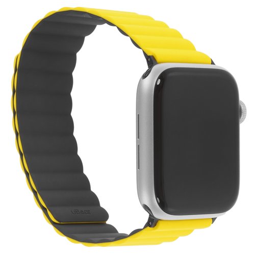 Ремешок uBear для Apple Watch 42/ 44/ 45/ 49mm серый/желтый