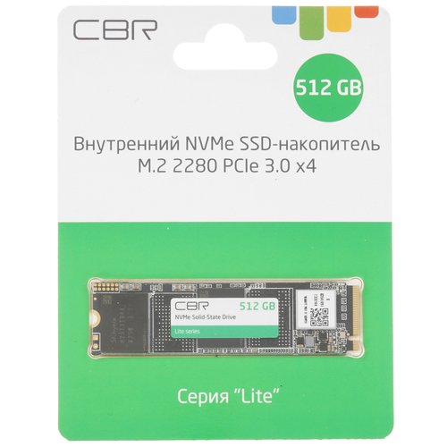 512 ГБ M.2 NVMe накопитель CBR Lite [SSD-512GB-M.2-LT22]