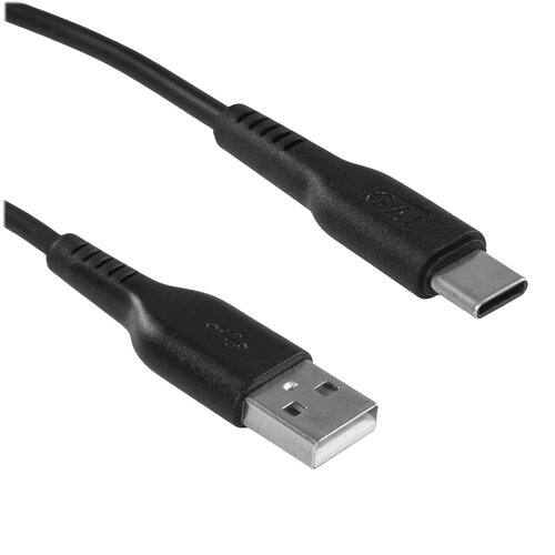 Кабель GAL USB Type-C - USB Type-A черный 1 м