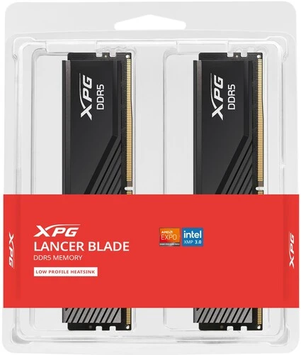 Оперативная память ADATA Lancer Blade, DDR5, 32GB (2x16GB), 6000 MHz, CL48, с радиатором, чёрный, фото2