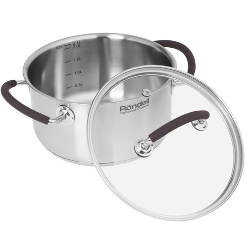 Кастрюля Rondell Akzent RDS-1387 2.1 л 18 см серебристый