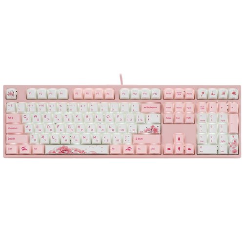 Клавиатура  проводная + беспроводная Varmilo APT108 Sakura R2 цвет розовый