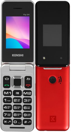 Сотовый телефон KENSHI Flip 241 красный