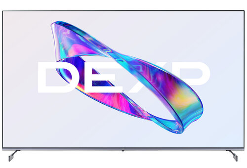 65" (164 см) Телевизор DEXP 65UCY2/G серый