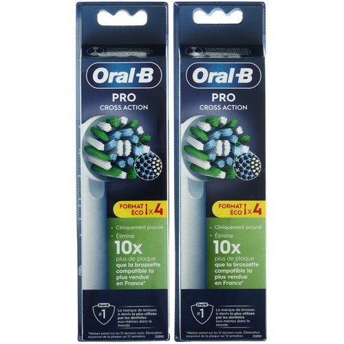 Набор сменных насадок Braun Oral-B EB PRO Cross Action/WH-2X4