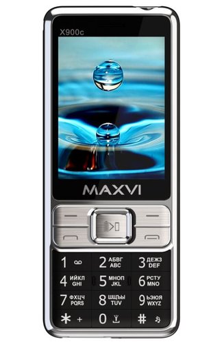 Сотовый телефон Maxvi X900c черный/серебристый