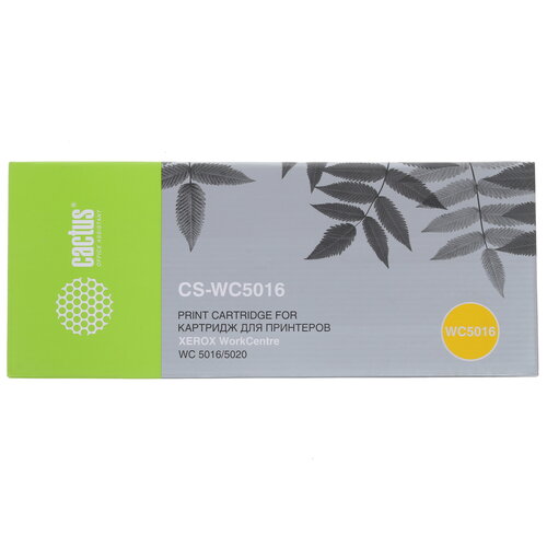 Тонер-картридж лазерный Cactus CS-WC5016 черный, с чипом