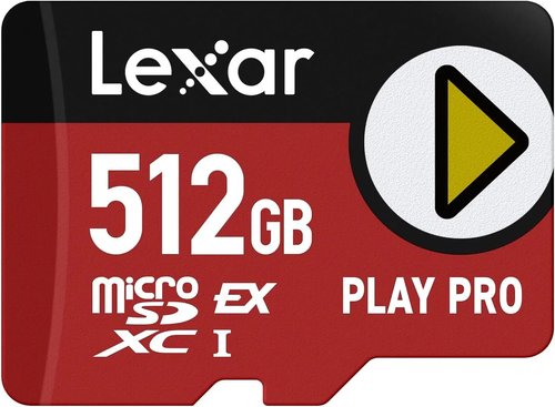 Карта памяти Lexar PLAY PRO microSDXC 512 ГБ [LMSXPS0512G-BNNNG]