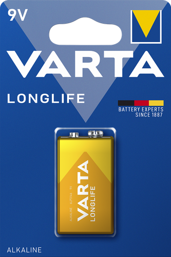 Батарейка Varta LongLife крона (6LR61/6F22/CR-9V)