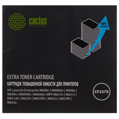 Картридж лазерный Cactus CS-CF237X-MPS черный, с чипом