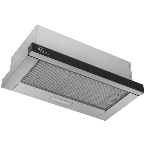 Вытяжка телескопическая Oasis UV-60G (F) черный/серебристый