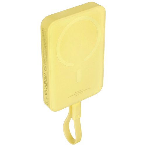 Портативный аккумулятор Baseus Magnetic Mini Wireless Fast Charge iP Edition желтый