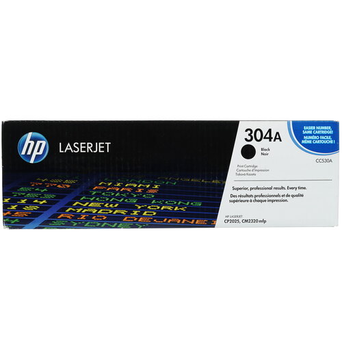 Картридж лазерный HP 304A (CC530A) черный, с чипом